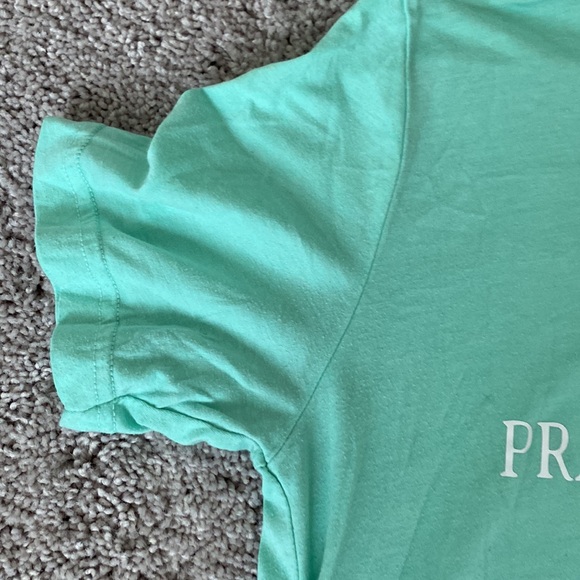 Bella+Canvas Pray Wait Trust Teal T-Shirt - Picture 7 of 10